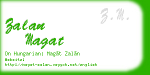 zalan magat business card