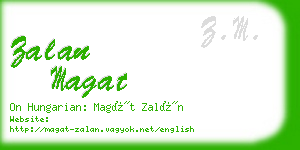 zalan magat business card